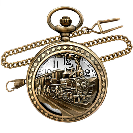 懐中時計 |ビンテージ蒸気機関車
